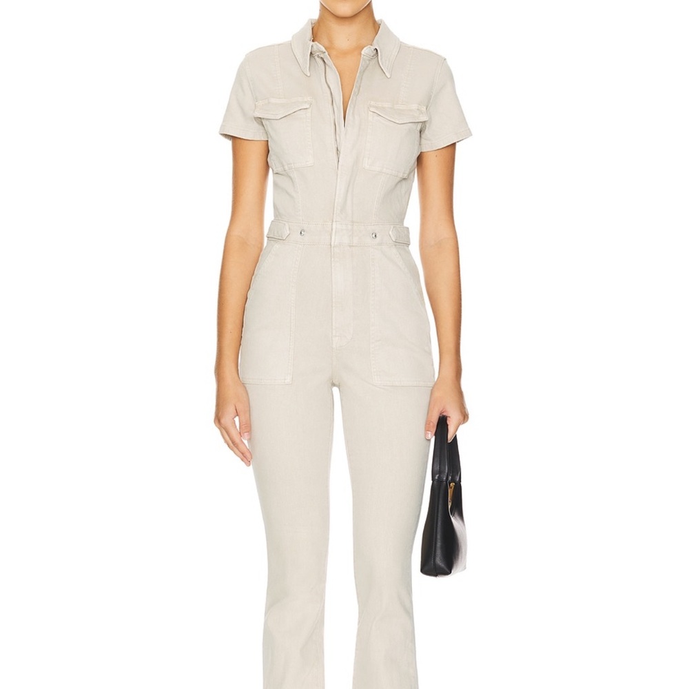 Good American Cream Jumpsuit NWT